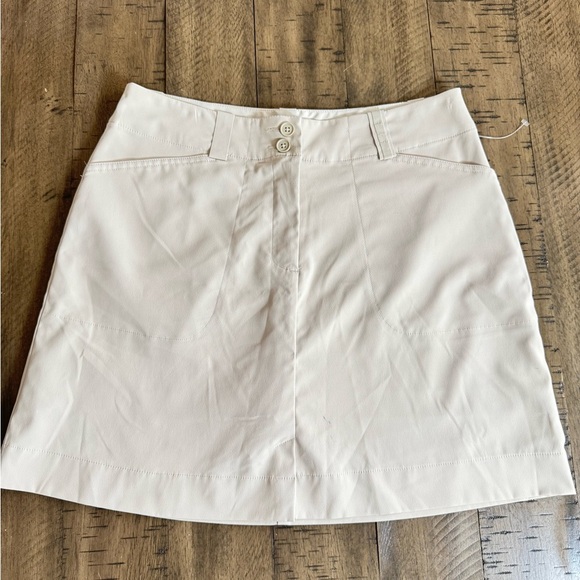 Nike Women's Mini Skirt in Cream - Picture 1 of 8